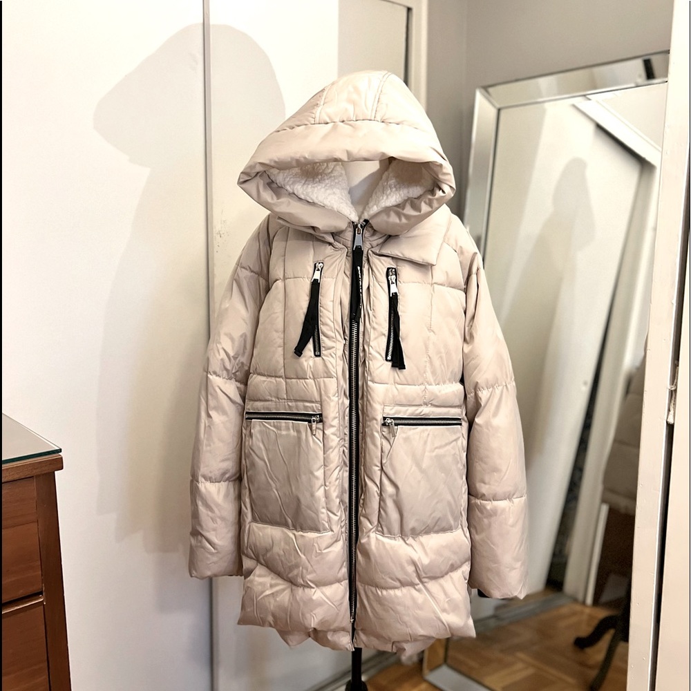 NWT Bagatelle Sport Multi-Pocket Hooded Puffer Jacket Size L